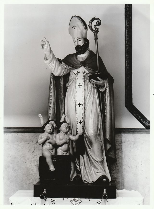 S. Nicola di Bari (gruppo scultoreo, opera isolata) - bottega molisana (prima metà XIX)