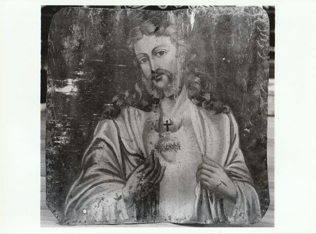 Sacro Cuore di Gesù (pannello dipinto, ciclo) - ambito molisano (inizio XX)