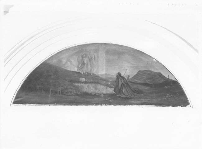 Apparizione dei tre Angeli ad Abramo, Storie del Vecchio Testamento (dipinto - su tela, ciclo) - ambito molisano (ultimo quarto XIX)
