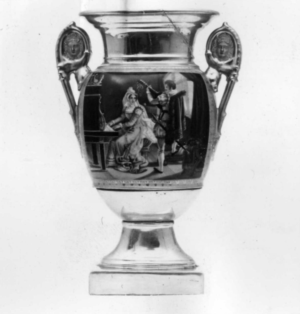 vaso, coppia - manifattura parigina (sec. XIX)