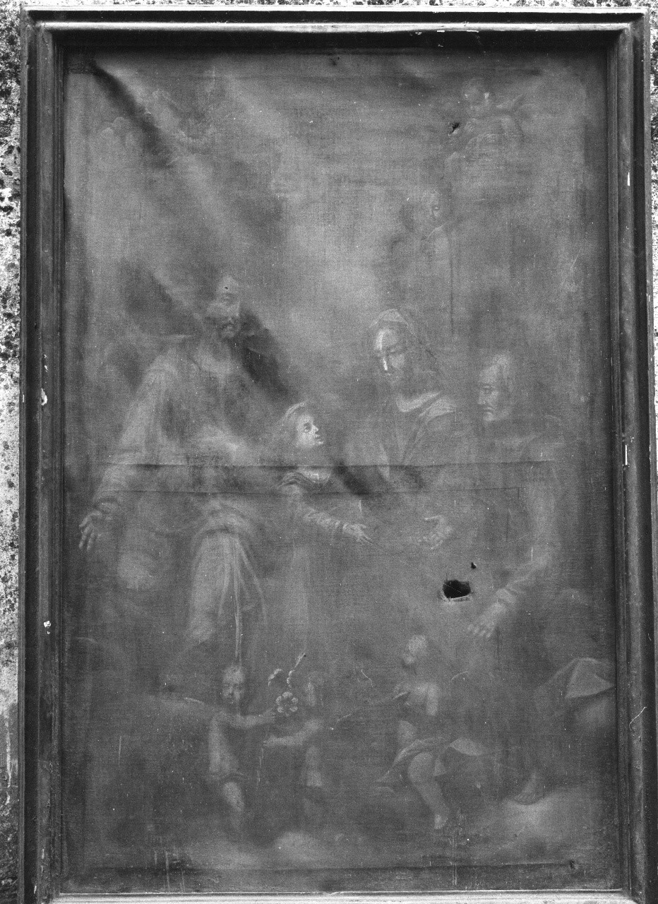Sacra Famiglia con San Rocco (dipinto) - ambito toscano (fine sec. XVIII)