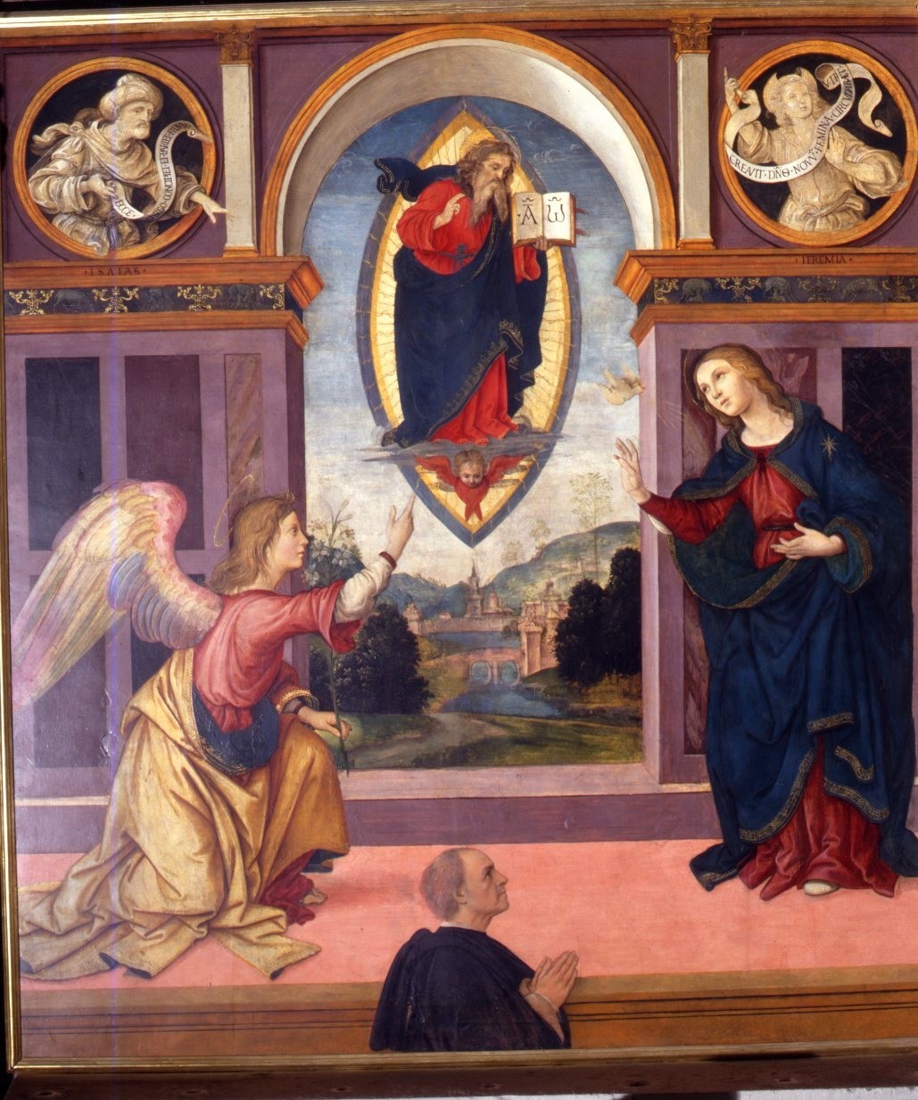 Annunciazione (dipinto) di Lippi Filippino, Carli Raffaello detto Raffaellino del Garbo (sec. XVI)