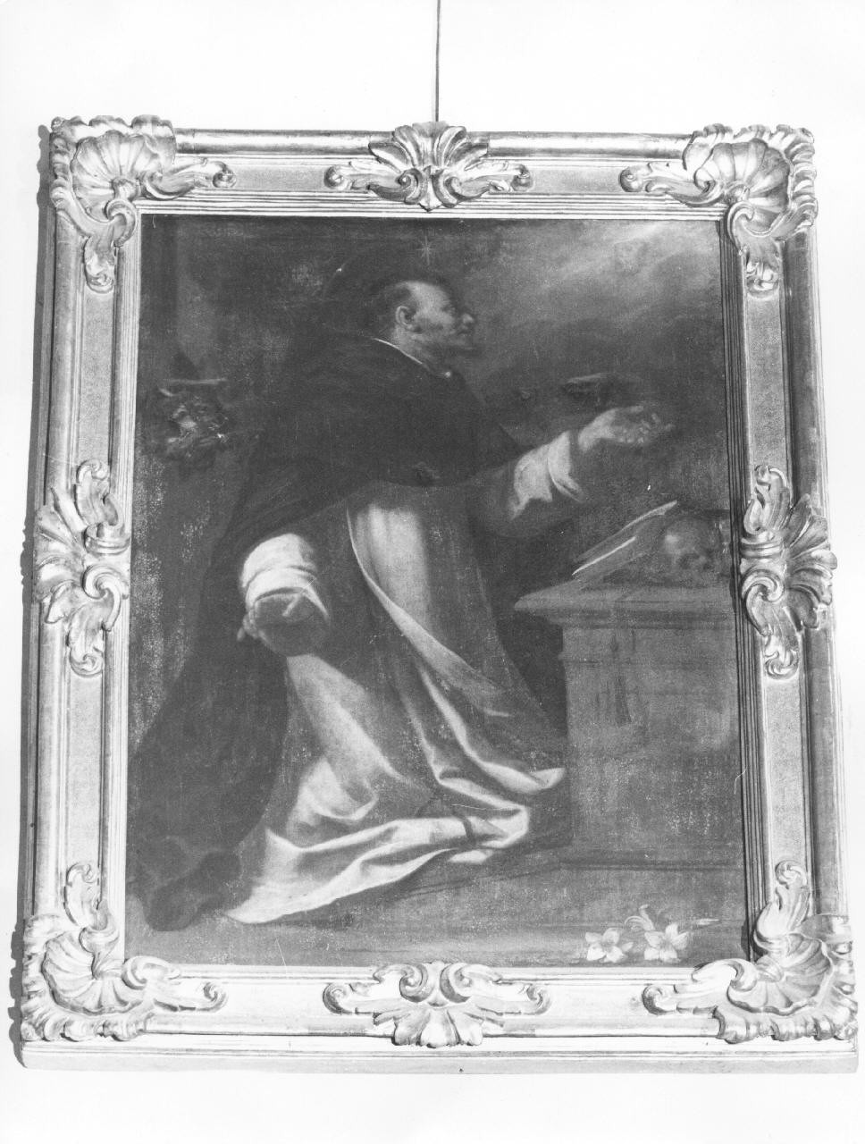 San Domenico in preghiera (dipinto) di Montini Giovanni (attribuito) (metà sec. XVII)