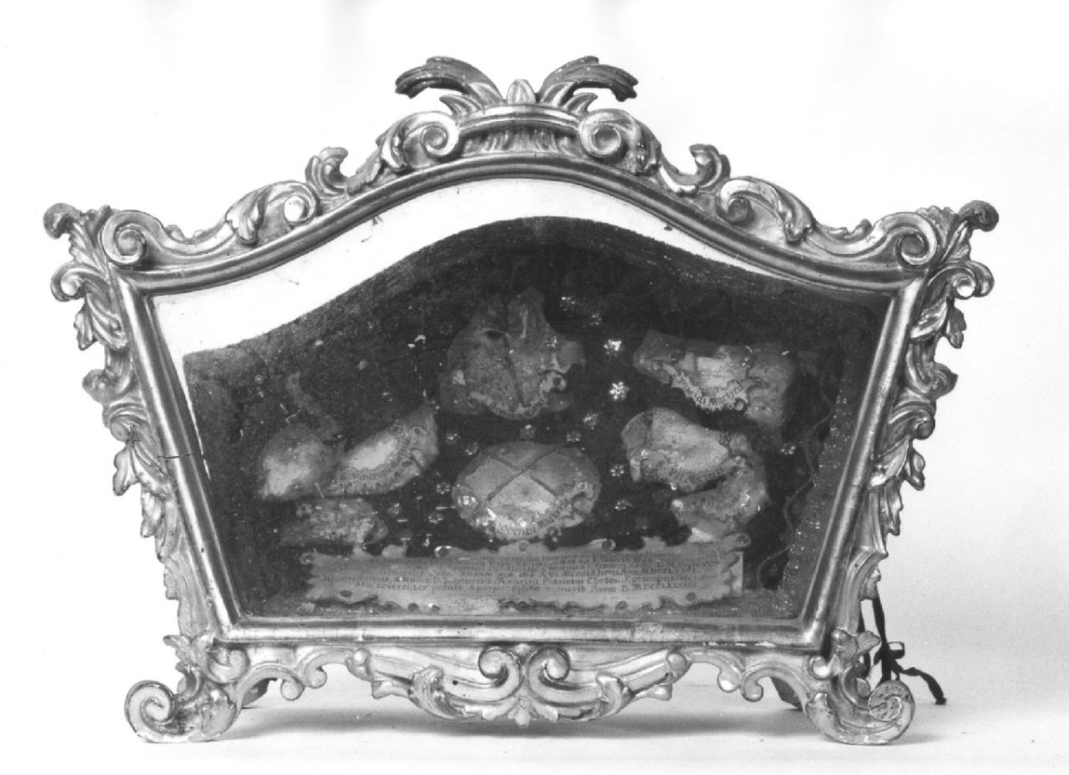 reliquiario a teca - a urna - bottega toscana (sec. XVIII)