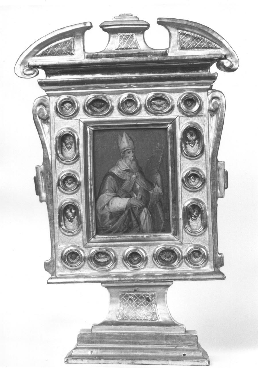 reliquiario - a ostensorio - bottega toscana (inizio sec. XVII)