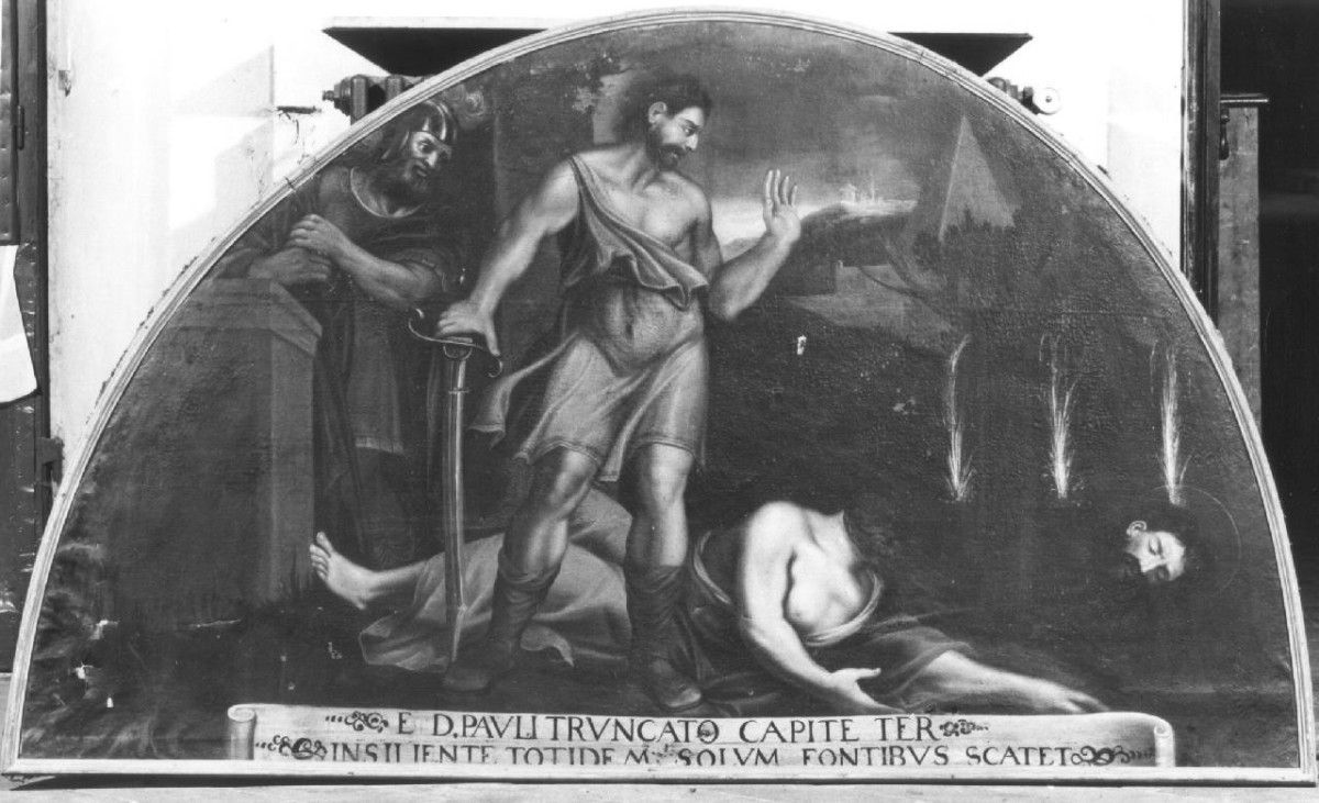 decapitazione di San Paolo (dipinto) di Ferrucci Nicodemo (sec. XVII)