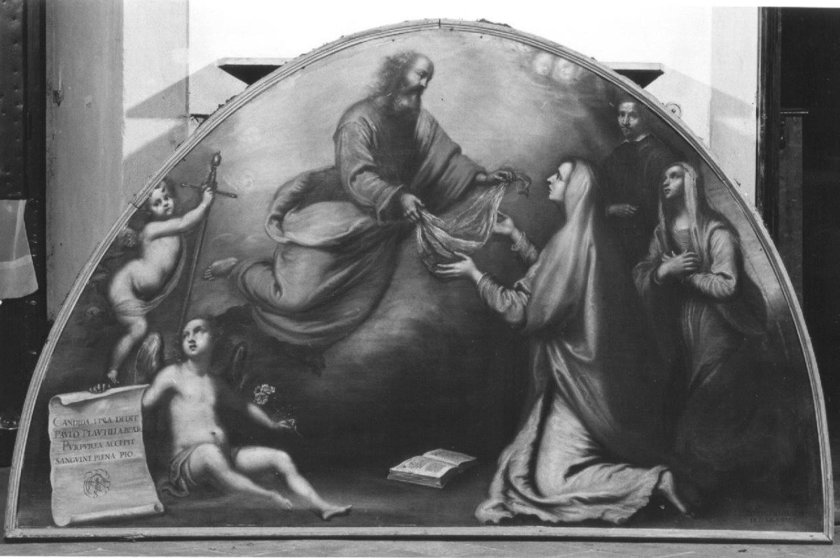 Apparizione di San Paolo a Santa Plautilla (dipinto) di Ferrucci Nicodemo (sec. XVII)