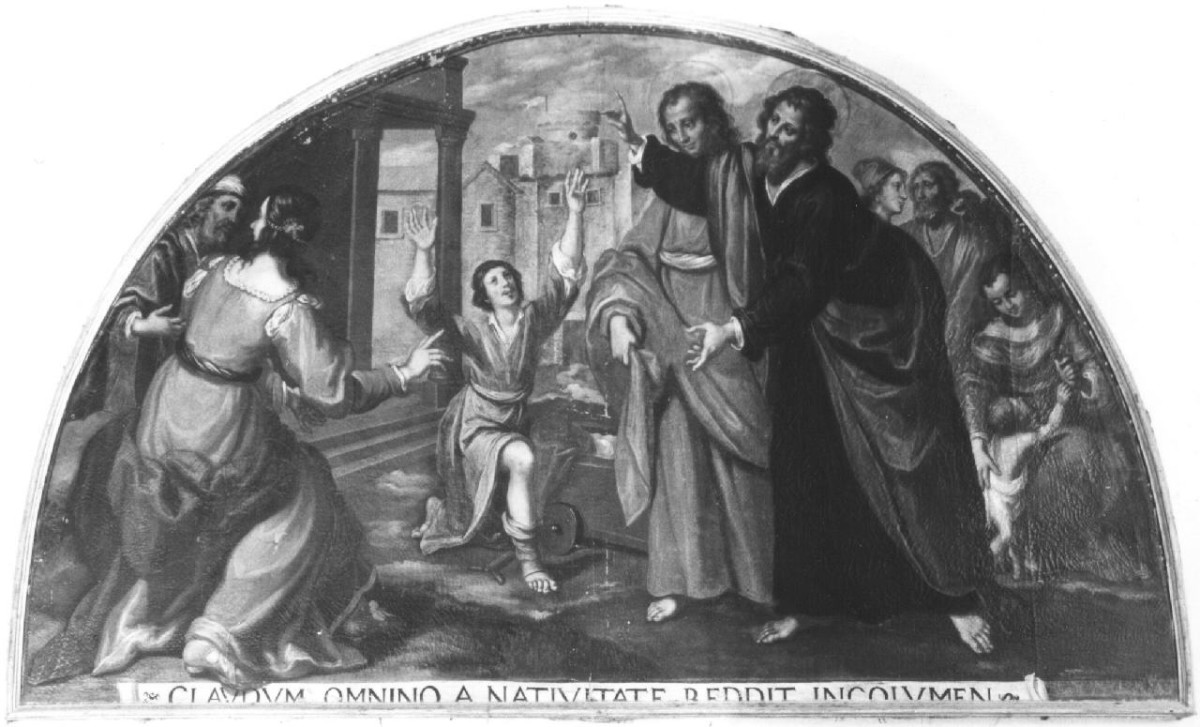 San Paolo guarisce un infermo (dipinto) di Ferrucci Nicodemo (sec. XVII)