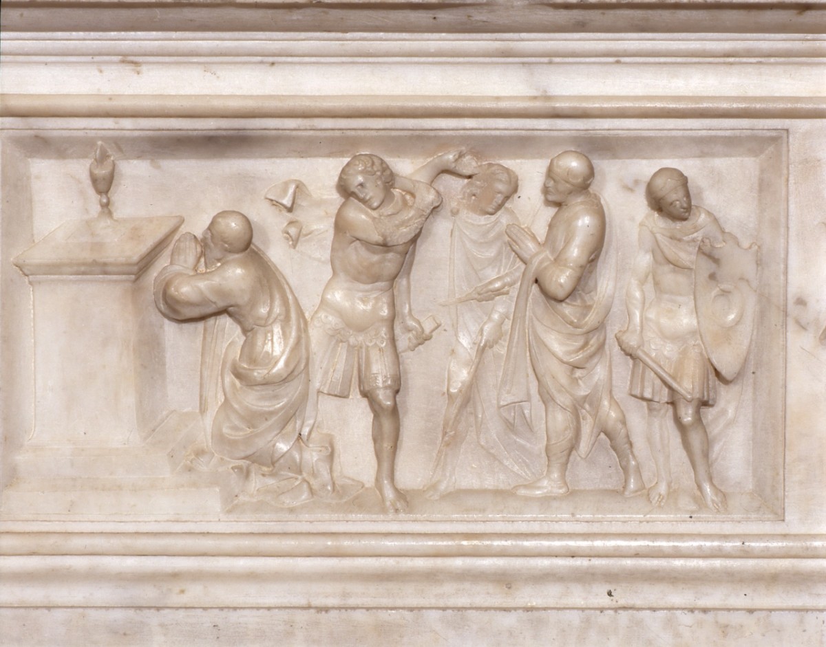 martirio di San Matteo (rilievo) di Ferrucci Andrea (sec. XV)