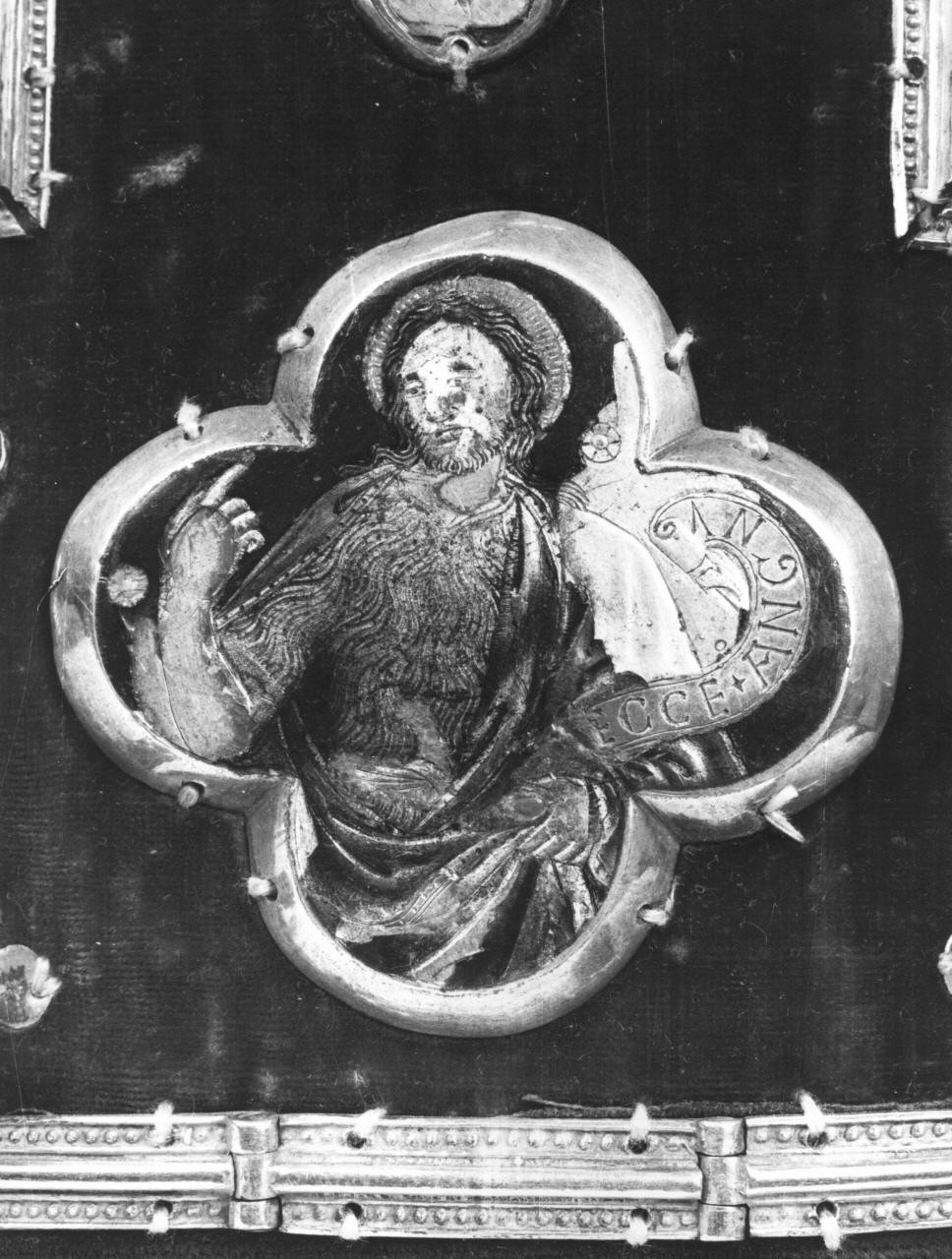 San Giovanni Battista (formella) - bottega toscana (sec. XV)