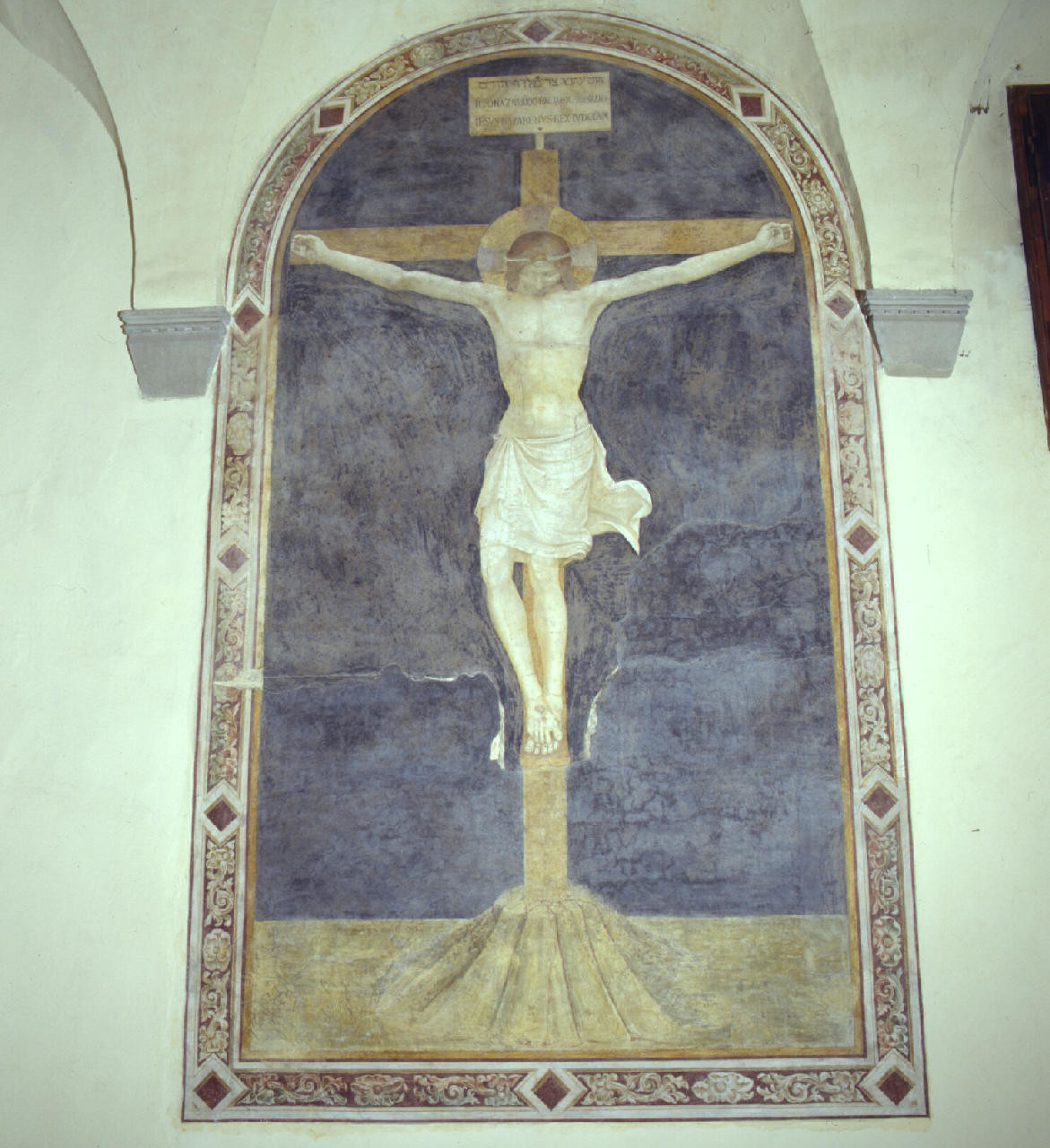 Cristo crocifisso (dipinto) di Beato Angelico (attribuito) (sec. XV)
