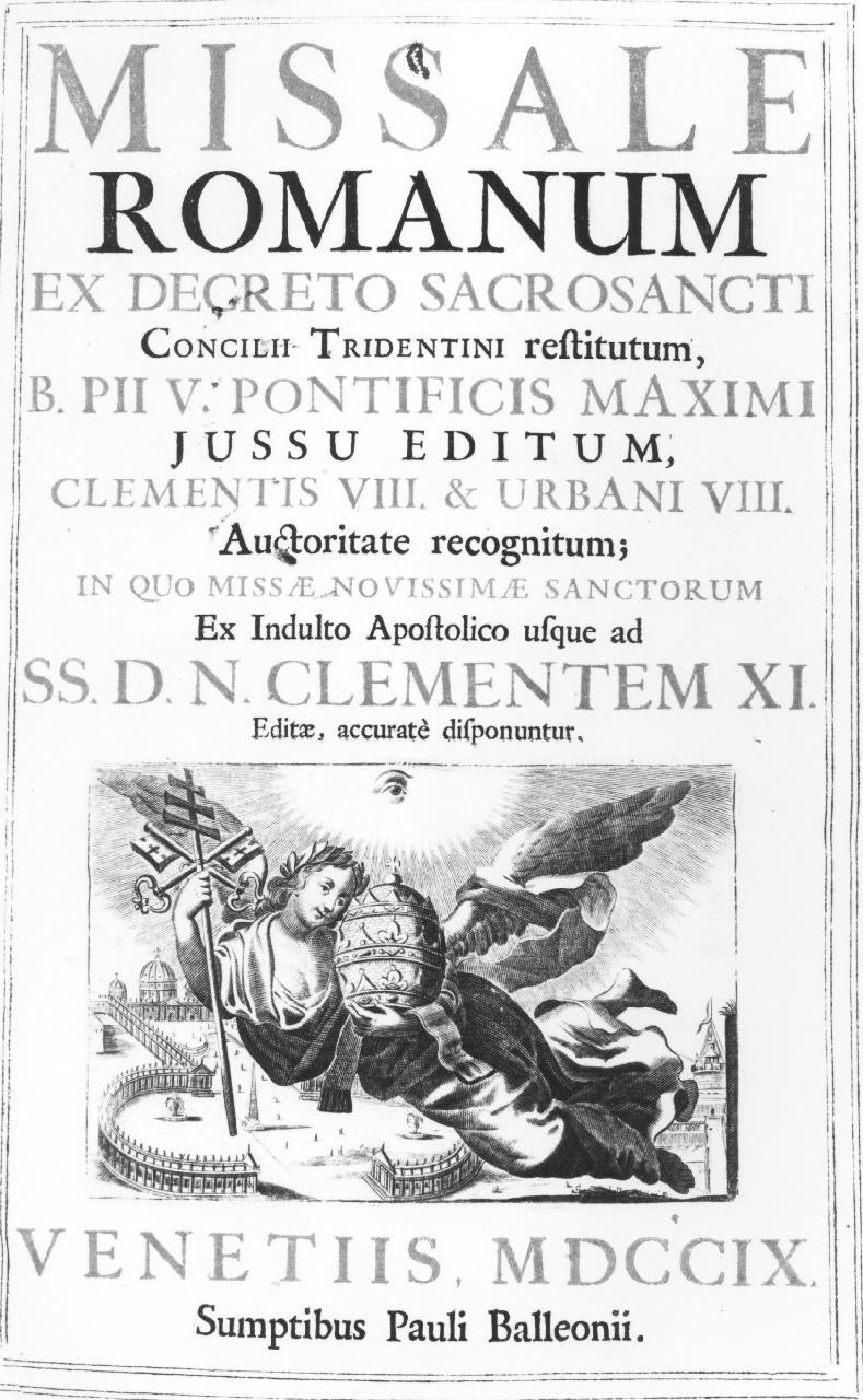 allegoria della Chiesa Romana (stampa) di Piccini Isabella (suor) (sec. XVIII)