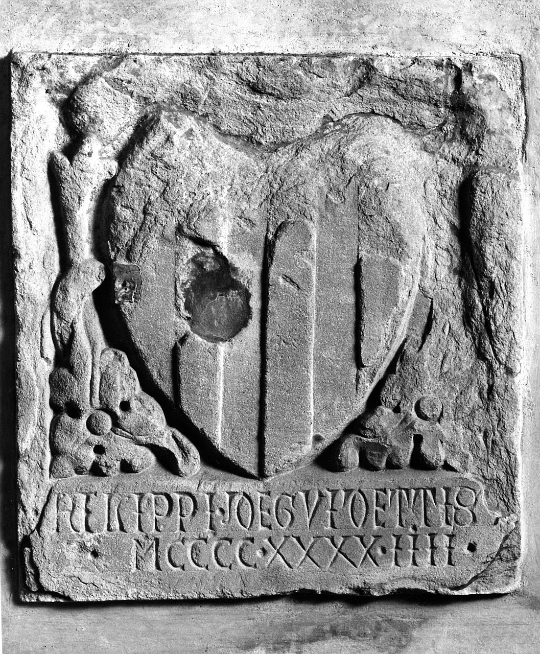 stemma (scultura) - bottega toscana (sec. XV)
