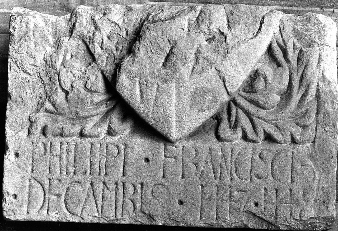 stemma gentilizio della famiglia Cambi (rilievo, frammento) - bottega toscana (sec. XV)