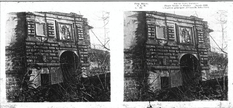 Friuli-Venezia Giulia - Gorizia - castelli - ingressi - porte - 1916 (positivo) di Marzocchi, Luigi (primo quarto XX)