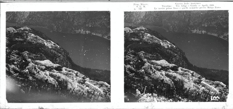 Malga Zures - Nago-Torbole - prime linee - 1918 (positivo) di Marzocchi, Luigi (primo quarto XX)