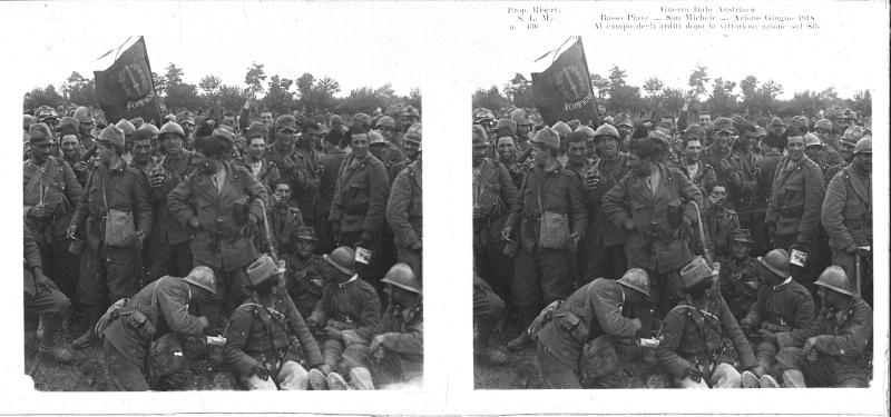 arditi - soldati italiani - vittoria - 1918 (positivo) di Marzocchi, Luigi (primo quarto XX)