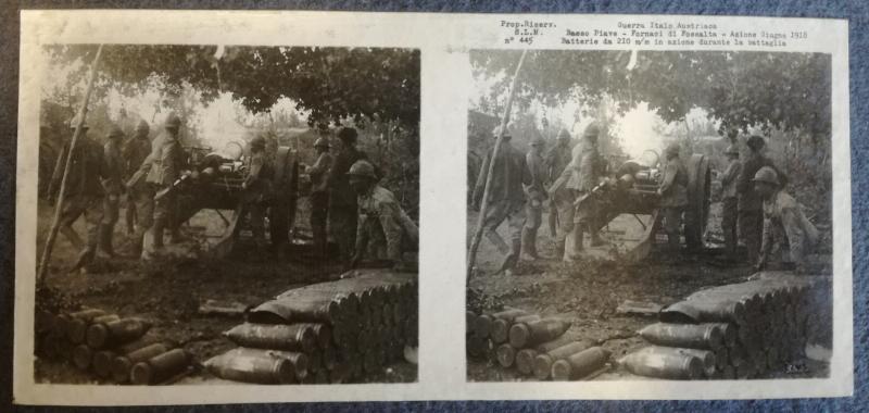 Fossalta di Piave - obici - soldati italiani - 1918 (positivo) di Marzocchi, Luigi (primo quarto XX)