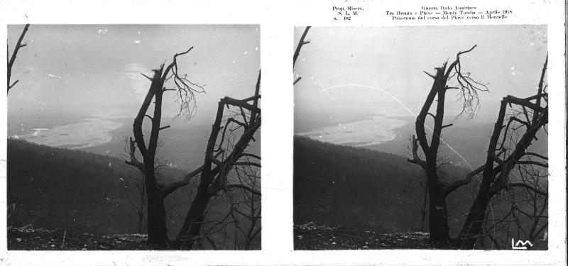 Monte Tomba - Piave - fiumi - 1918 (positivo) di Marzocchi, Luigi (primo quarto XX)