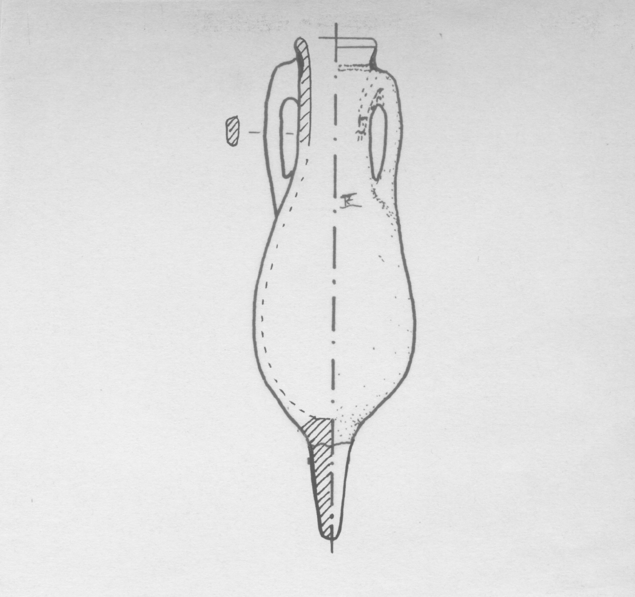 anfora/ da trasporto, Dressel 7/11 - ambito romano (I sec. d.C)