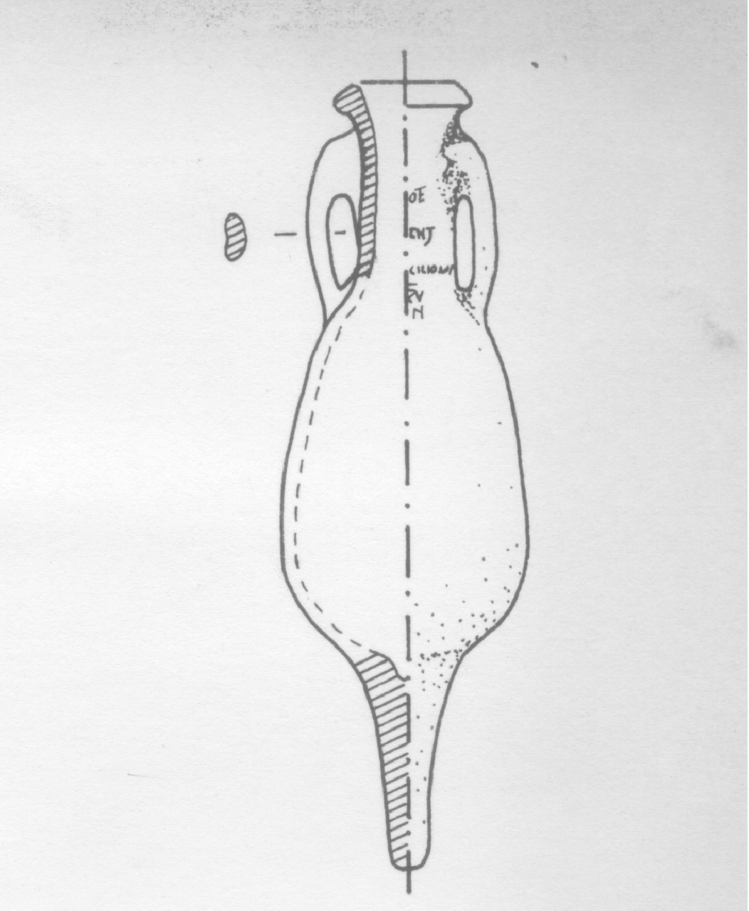 anfora/ da trasporto, Dressel 7/11 - ambito romano (I sec. d.C)