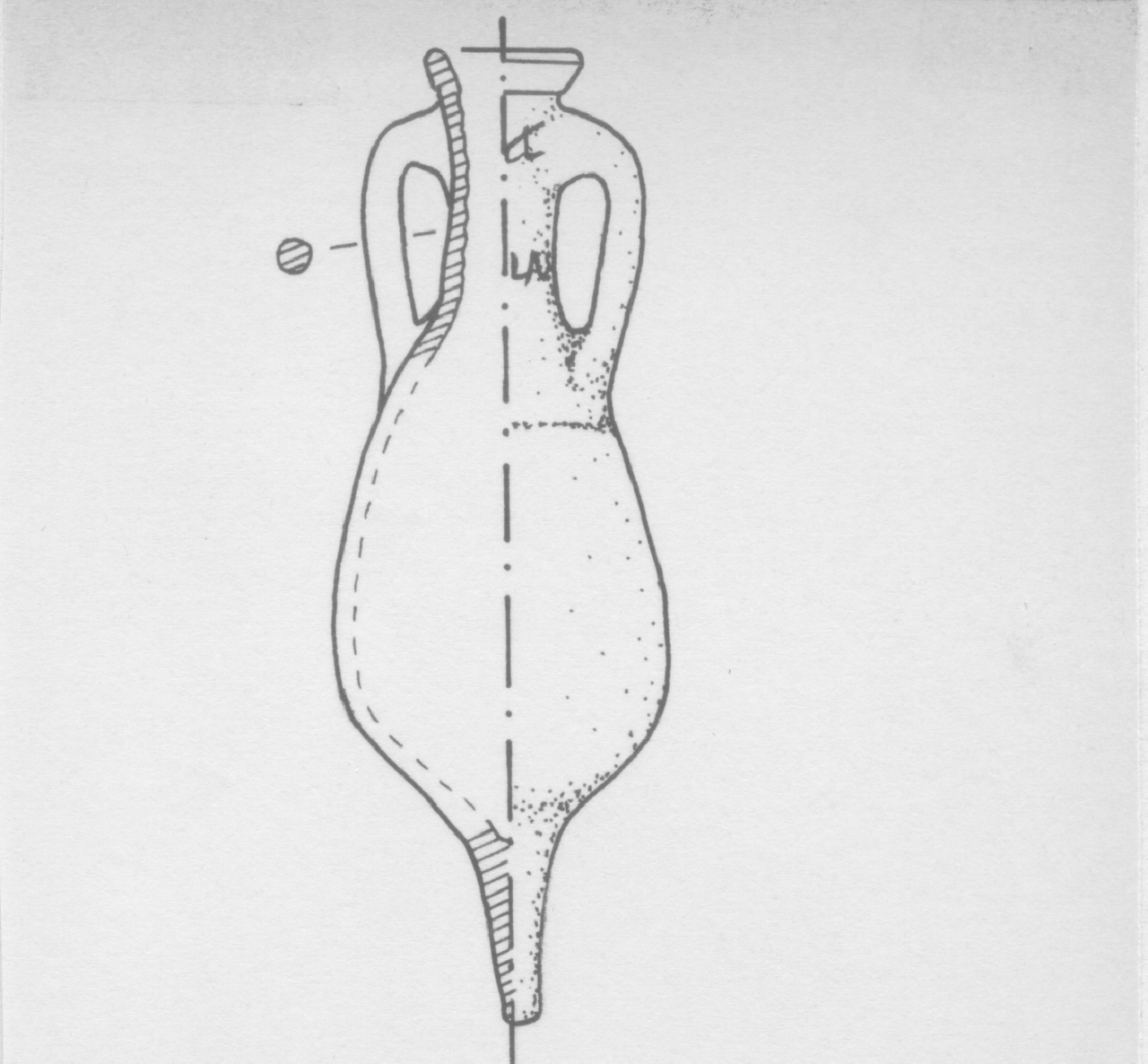 anfora/ da trasporto, Dressel 6 - ambito romano (I sec. d.C)