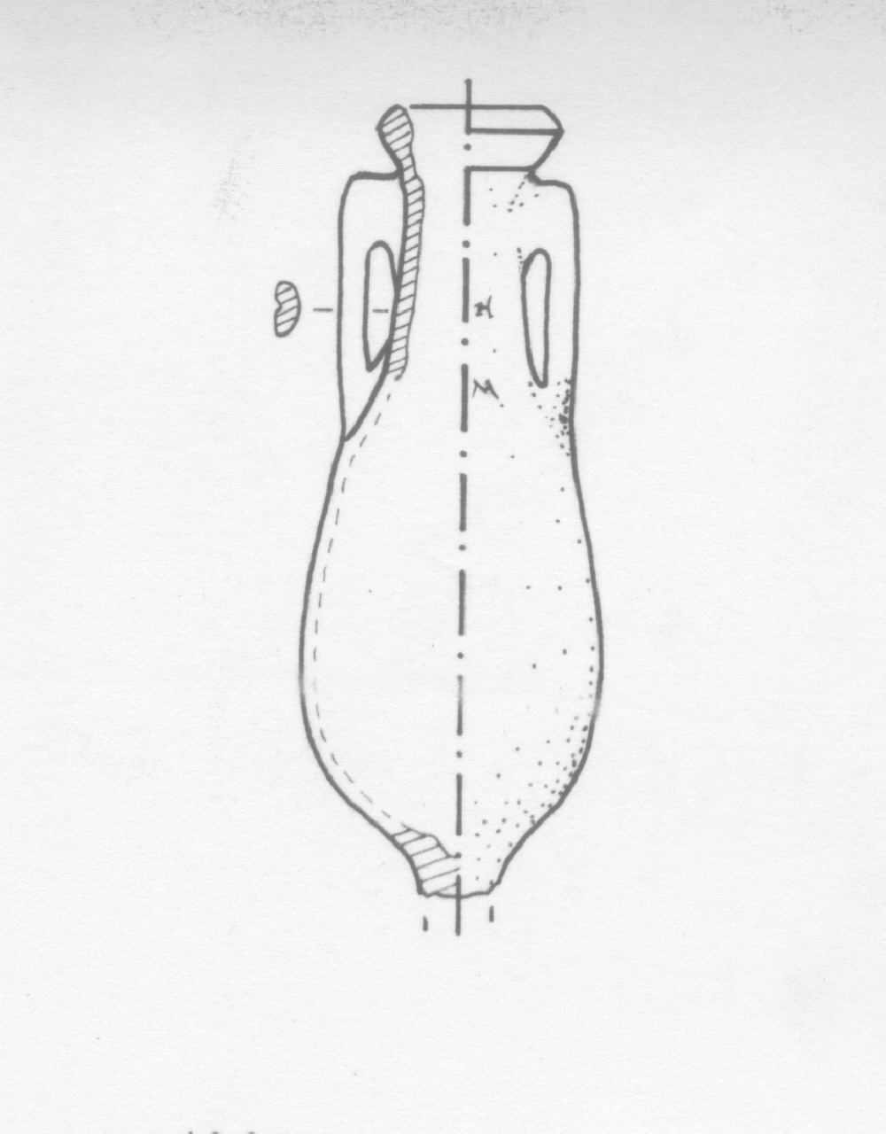 anfora/ da trasporto, Dressel 7/11 - ambito romano (I sec. d.C)