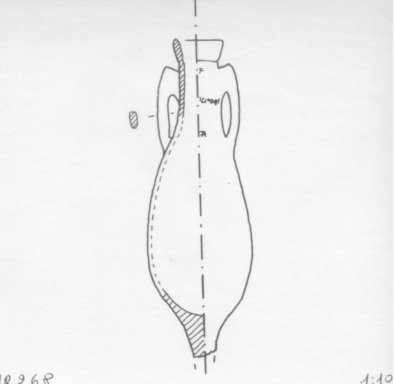 anfora/ da trasporto, Dressel 7/11 - ambito romano (I sec. d.C)