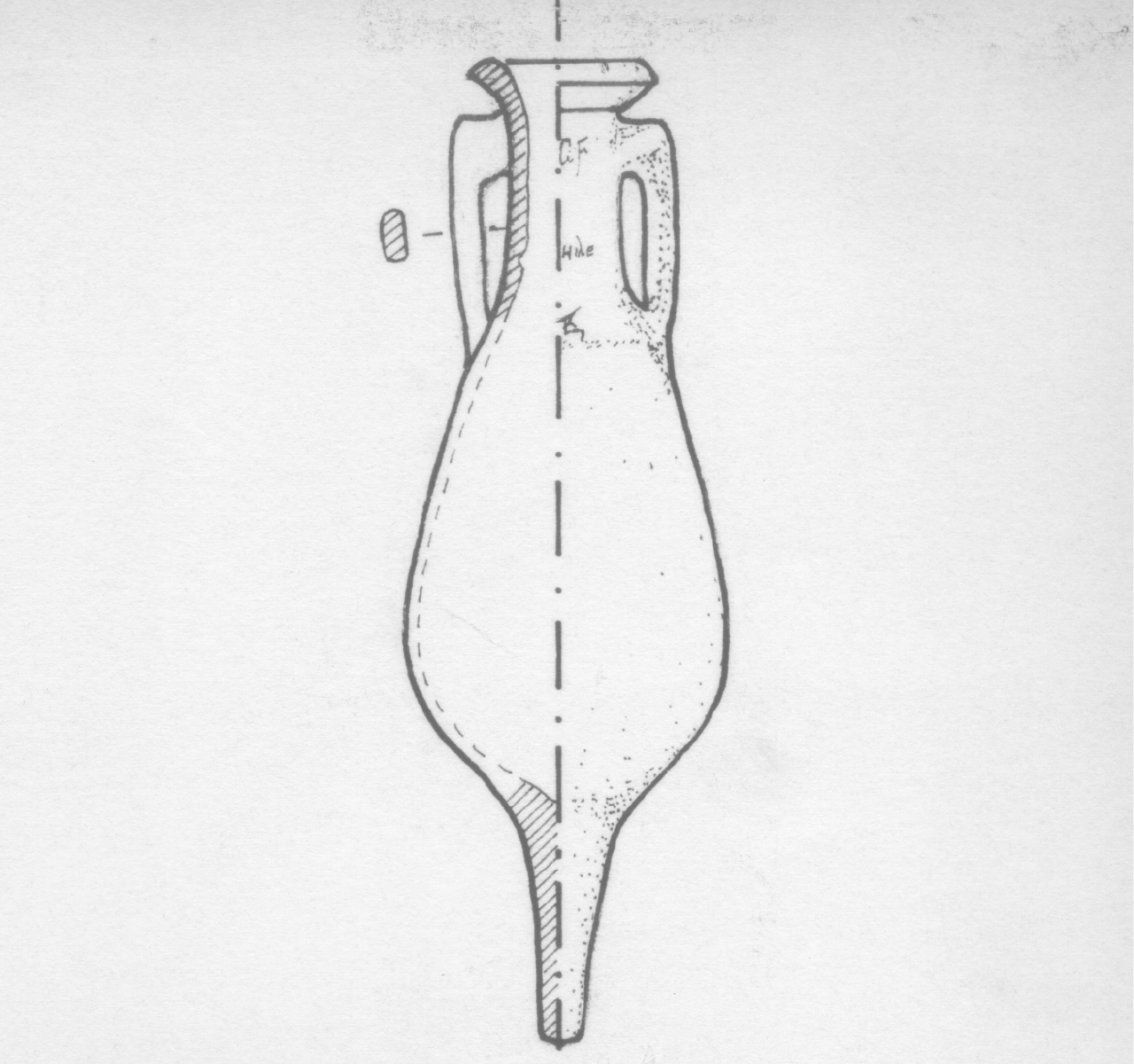 anfora/ da trasporto, Dressel 7/11 - ambito romano (I sec. d.C)