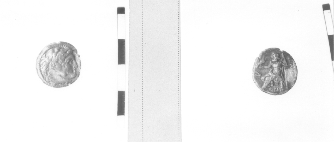 Testa di Eracle / Zeus (moneta, dramma) (IV-III sec. a.C)