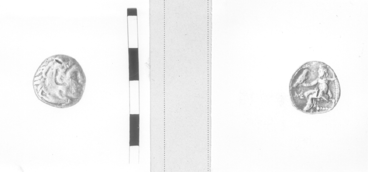 Testa di Eracle / Zeus (moneta, dramma) (III sec. a.C)