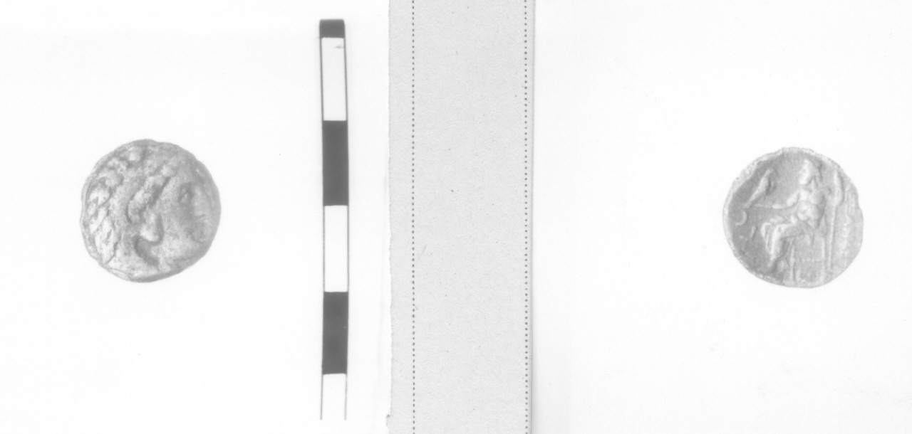 Testa di Eracle / Zeus (moneta, dramma) (fine IV sec. a. C)