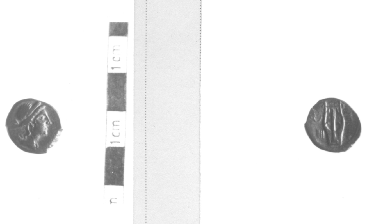 Testa di Artemide / Lira (moneta, tetrante) (III-I sec. a.C)