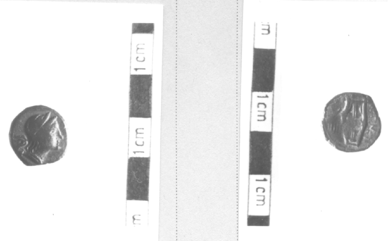 Testa di Artemide / Lira (moneta, tetrante) (III-I sec. a.C)