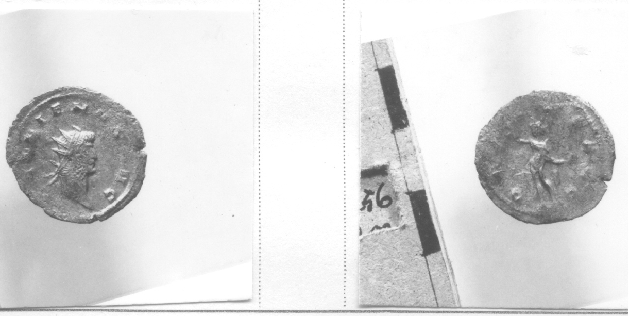 Testa radiata / Sole (moneta, antoniniano) (III sec. d.C)