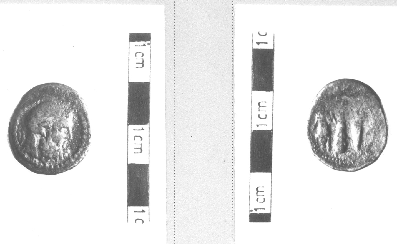 Testa di Eracle / Clava fra pelle di leone e faretra (moneta, nominale incerto) (III sec. a.C)