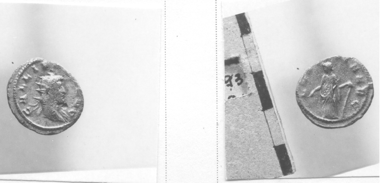 Testa radiata / Figura femminile (moneta, antoniniano) (III sec. d.C)