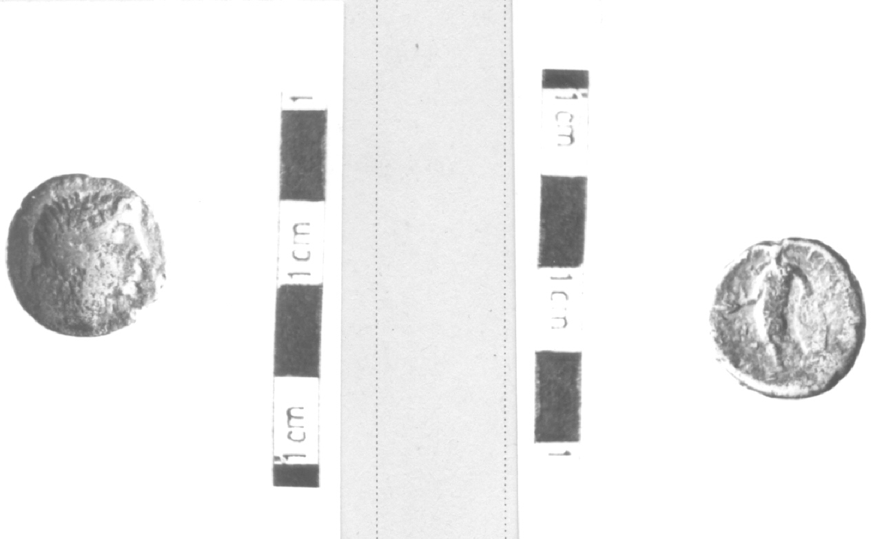 Testa di Apollo / Apollo stante a sinistra (moneta, nominale incerto) (III sec. a.C)