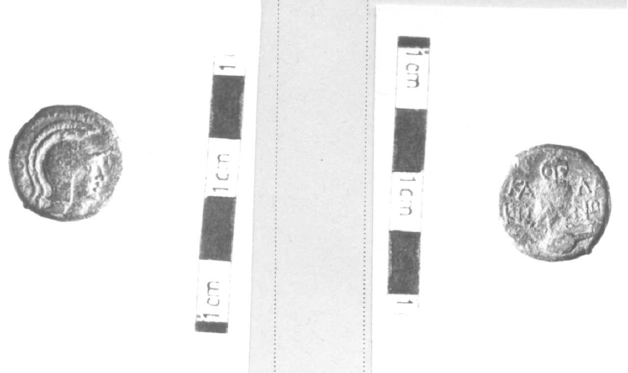Testa di Atena / Civetta su anfora (moneta, nominale incerto) (III sec. a.C)