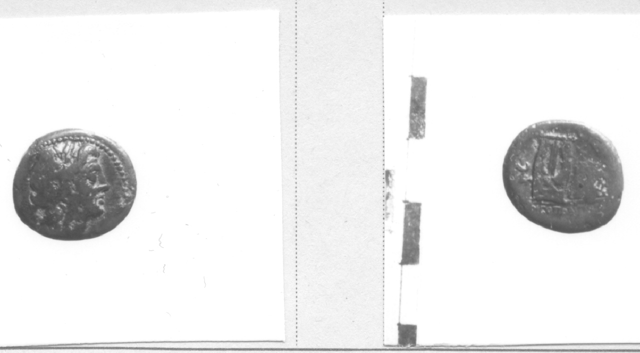 Testa di Apollo / Lira (moneta, litra) (III-II sec. a.C)