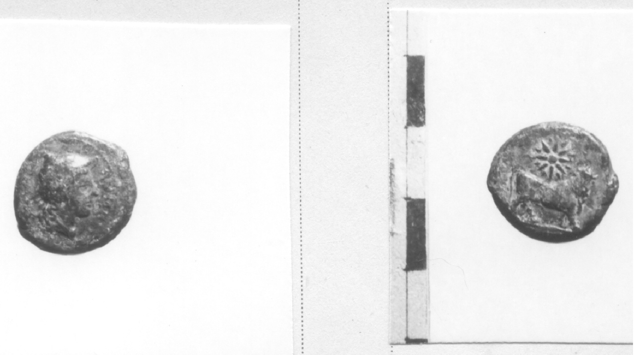 Testa di Mercurio / Toro (moneta, litra) (III sec. a.C)