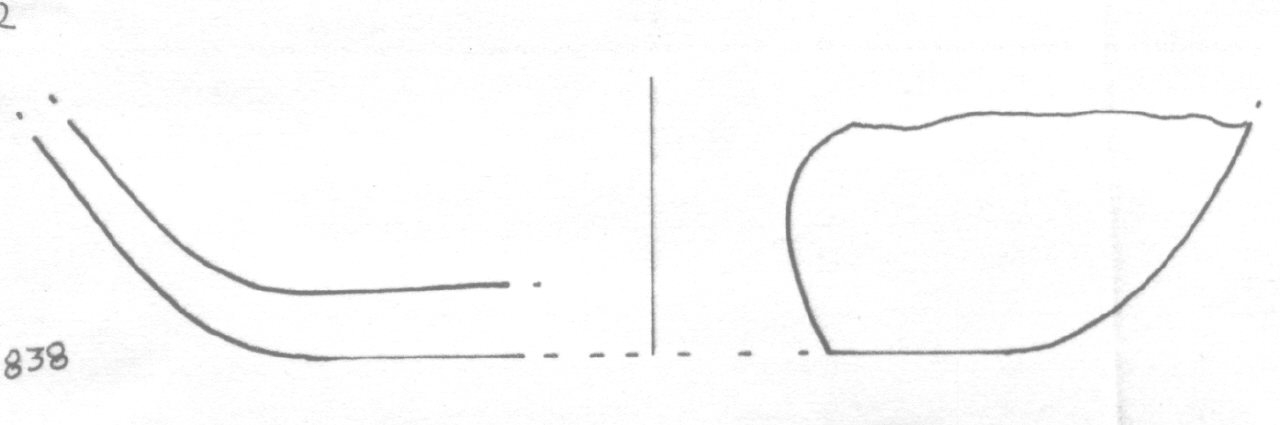 fondo di vaso - Facies Terramara (Età del Bronzo Antico - Medio)