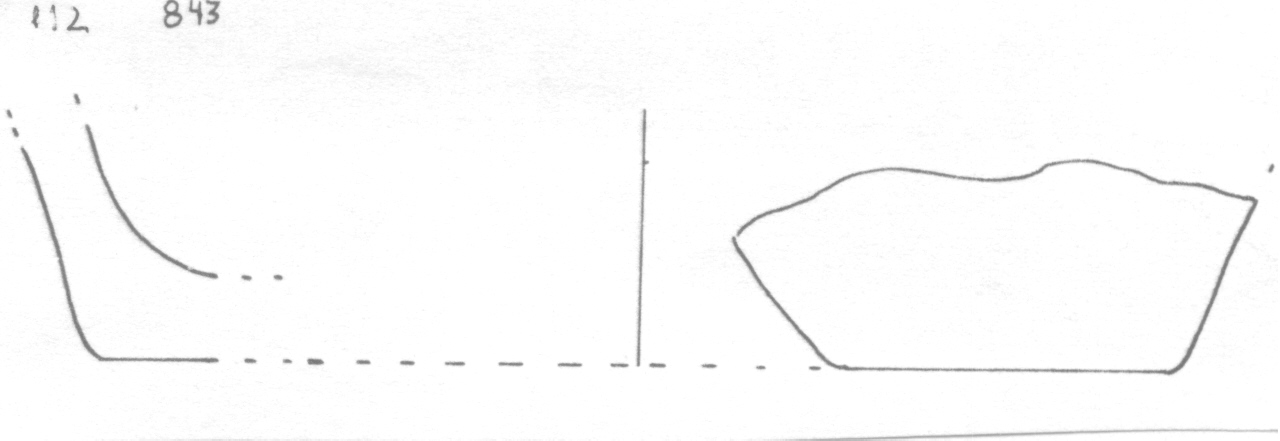 fondo di vaso - Facies Terramara (Età del Bronzo medio)