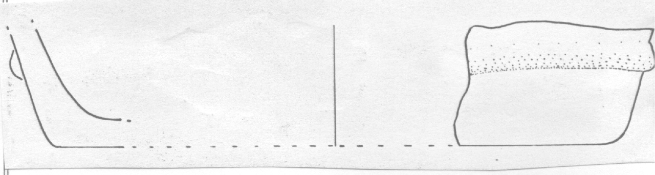 fondo di vaso - Facies Terramara (Età del Bronzo medio)