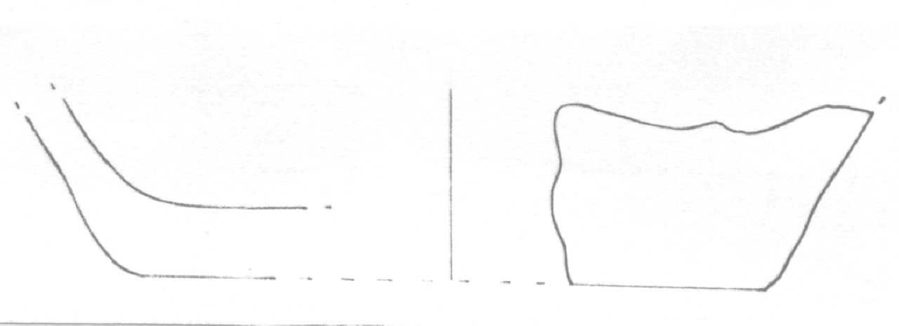 fondo di vaso - Facies Terramara (Età del Bronzo medio)