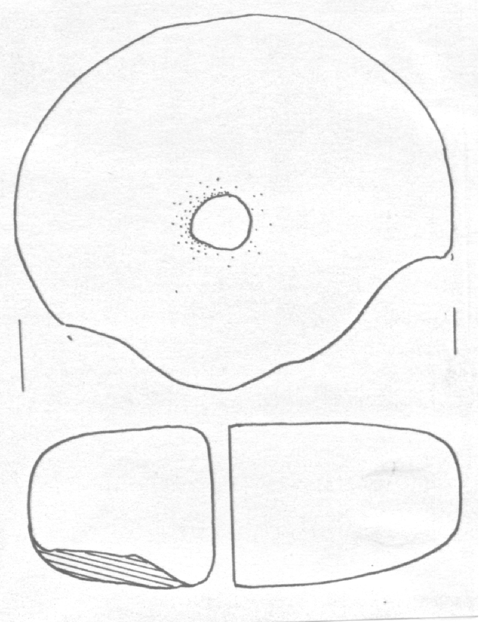 peso da telaio - Facies Terramara (Età del Bronzo Antico - Medio)