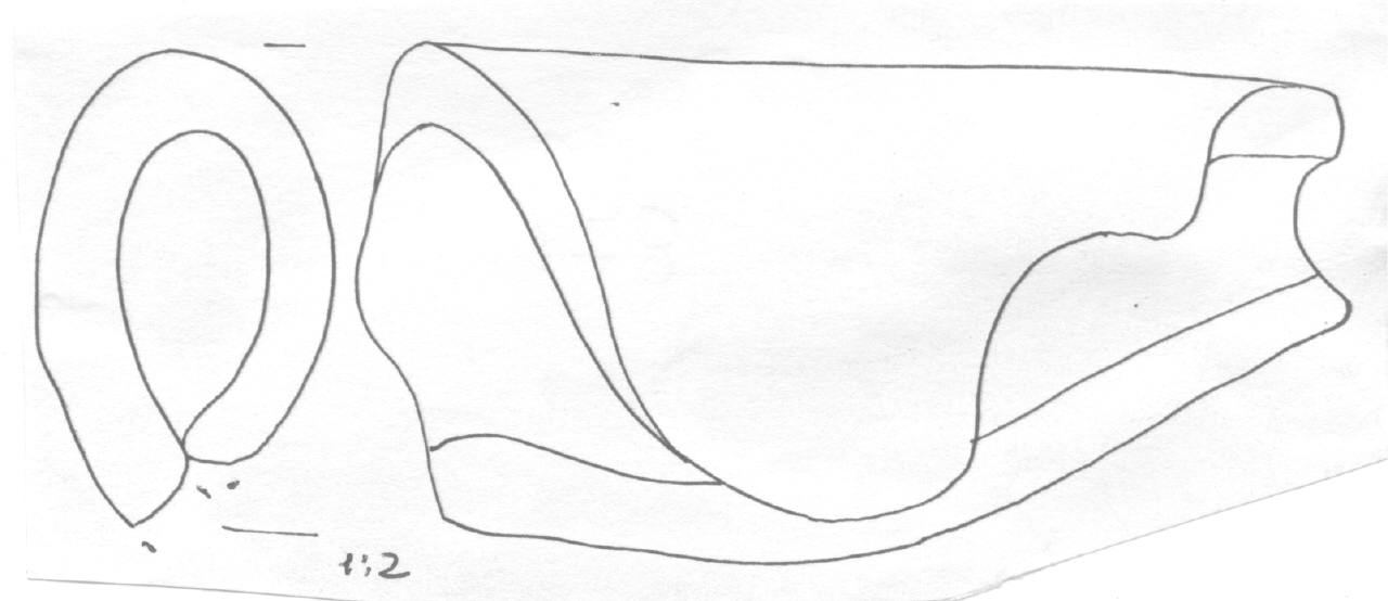 vaso/ frammento - Facies Terramara (Età del Bronzo medio)