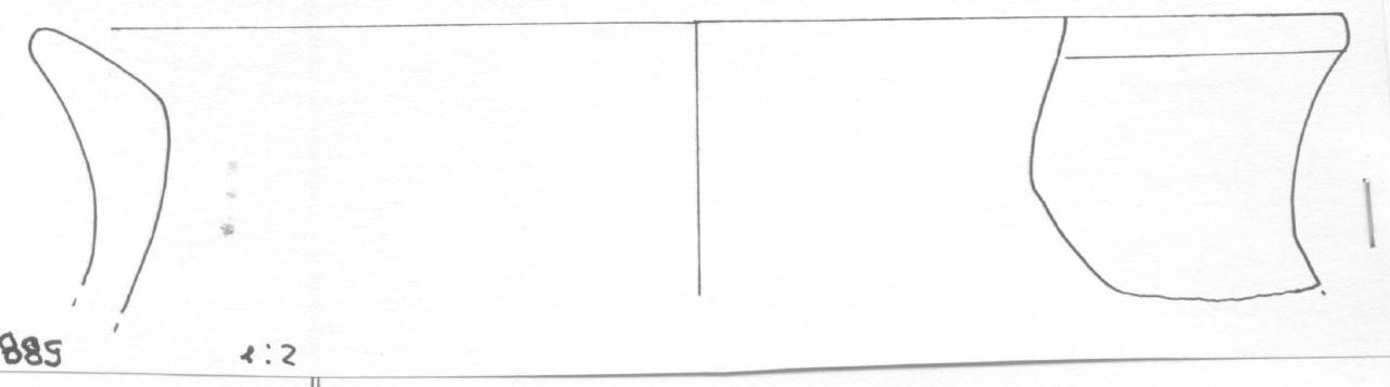 vaso biconico - Facies Terramara (Età del bronzo)