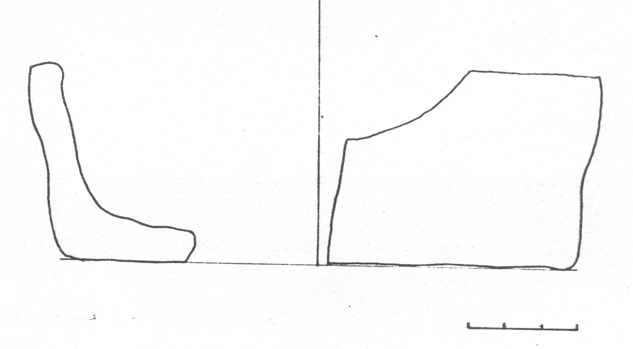 fondo di vaso - Facies Terramaricola (Età del Bronzo tardo)