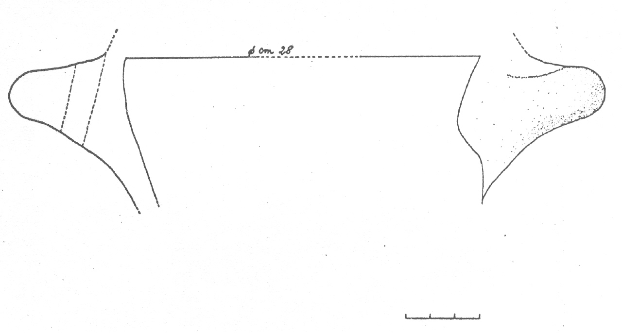 olla/ ansa - Facies Terramaricola (Età del Bronzo tardo)